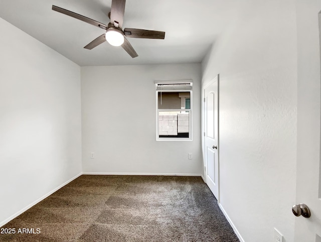 35337 W San Alvarez Ave, Maricopa, AZ 85138 - unfurnished room with a ceiling fan, carpet flooring, and baseboards