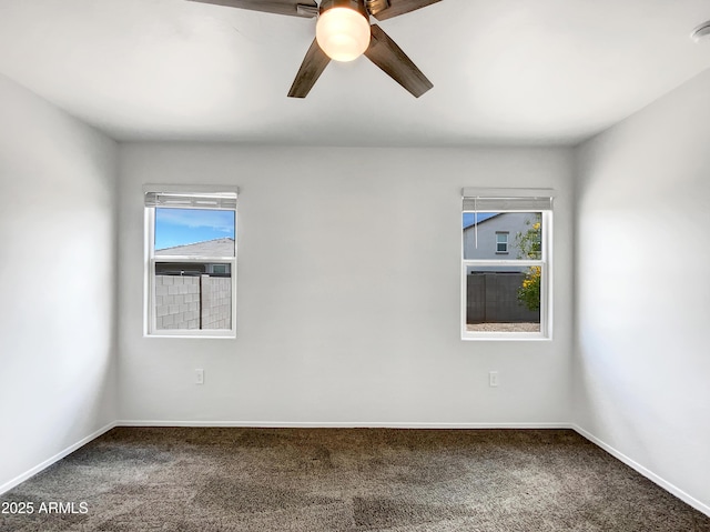 35337 W San Alvarez Ave, Maricopa, AZ 85138 - carpeted spare room featuring healthy amount of natural light, ceiling fan, and baseboards