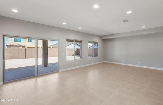 2851 N Coronado Dr, Florence, AZ 85132 - empty room with visible vents, baseboards, and recessed lighting