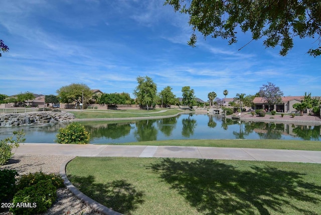 water view featuring nearby suburban area