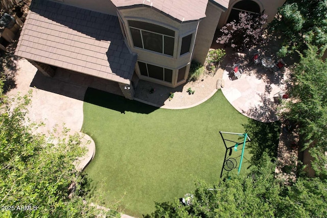 view from above of property