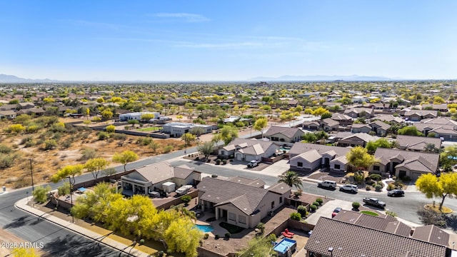 bird's eye view featuring a residential view