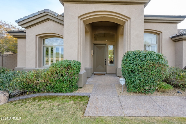 view of entrance to property