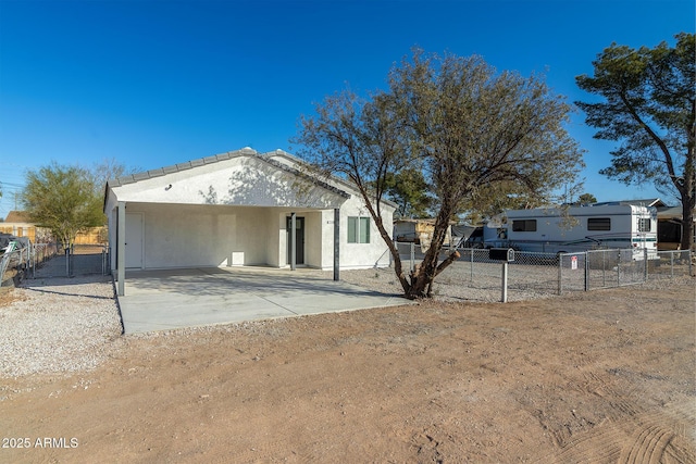 rear view of house featuring a patio area