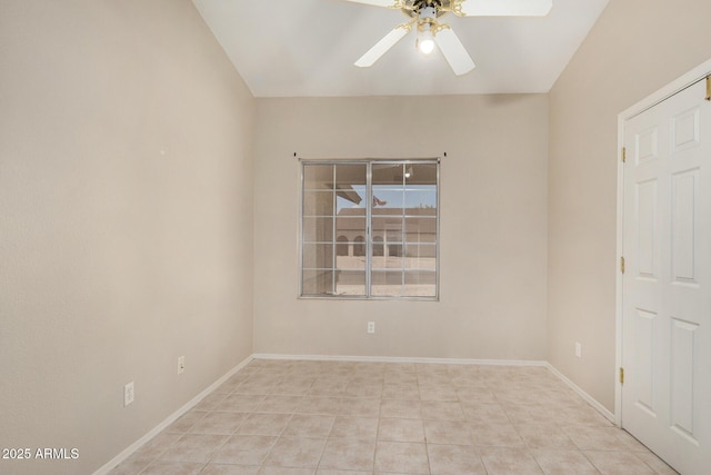 6317 E Colby St, Mesa, AZ 85205 - unfurnished room with a ceiling fan, tile patterned floors, and baseboards