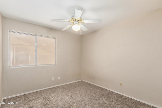 6317 E Colby St, Mesa, AZ 85205 - carpeted empty room with a ceiling fan and baseboards