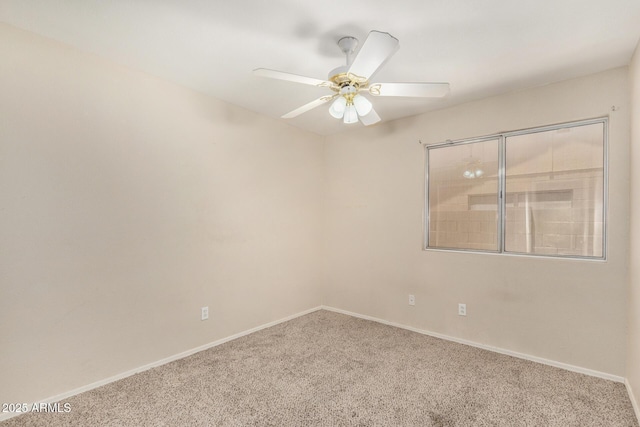 6317 E Colby St, Mesa, AZ 85205 - unfurnished room with carpet, ceiling fan, and baseboards