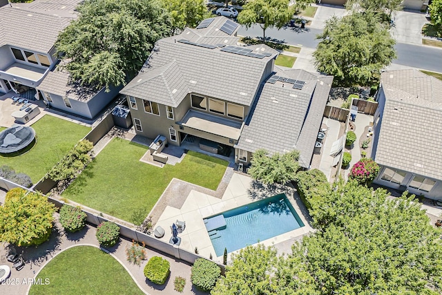 3062 E Cullumber St, Gilbert, AZ 85234 - view from above of property featuring a pool area