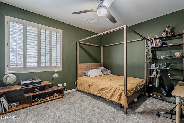 3062 E Cullumber St, Gilbert, AZ 85234 - bedroom with carpet and ceiling fan