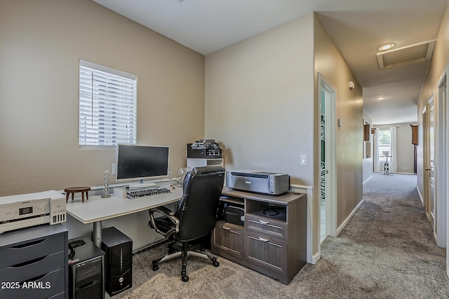 3062 E Cullumber St, Gilbert, AZ 85234 - home office featuring carpet and attic access