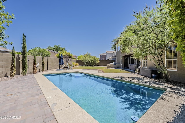 3062 E Cullumber St, Gilbert, AZ 85234 - view of pool with a fenced backyard and a patio