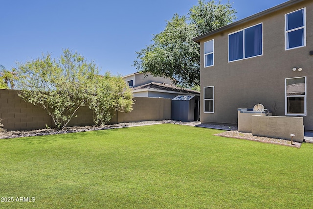 3062 E Cullumber St, Gilbert, AZ 85234 - fenced backyard with a shed