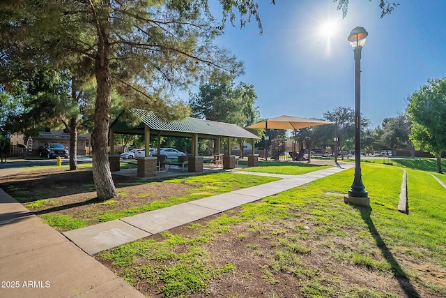 3062 E Cullumber St, Gilbert, AZ 85234 - view of home's community featuring a gazebo and a lawn