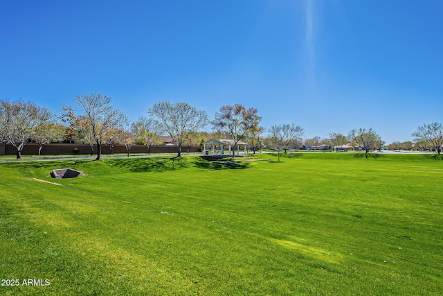 3062 E Cullumber St, Gilbert, AZ 85234 - view of green lawn with a gazebo