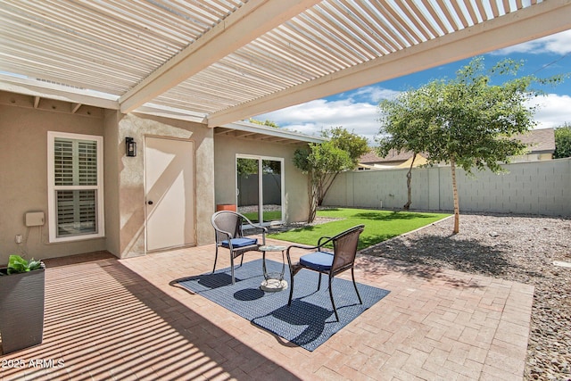 6629 N Majorca Way E, Phoenix, AZ 85016 - view of patio / terrace with a pergola