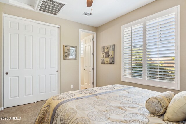 33305 N 26th Ave, Phoenix, AZ 85085 - bedroom featuring carpet flooring, ceiling fan, and a closet