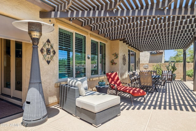 33305 N 26th Ave, Phoenix, AZ 85085 - view of patio featuring outdoor dining space and a pergola