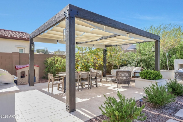 20510 W White Rock Rd, Buckeye, AZ 85396 - view of patio with outdoor lounge area and outdoor dining space