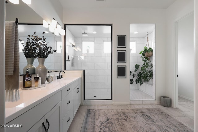 20510 W White Rock Rd, Buckeye, AZ 85396 - bathroom featuring a stall shower and double vanity