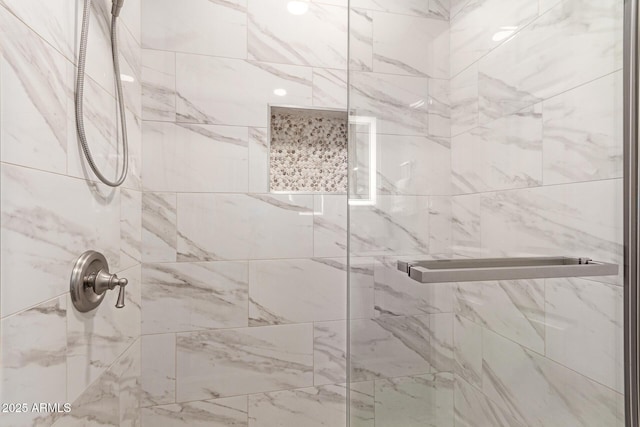 full bathroom with a stall shower