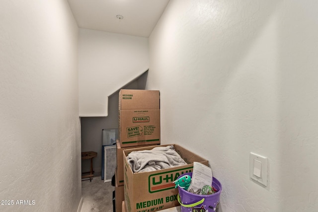 view of storage area