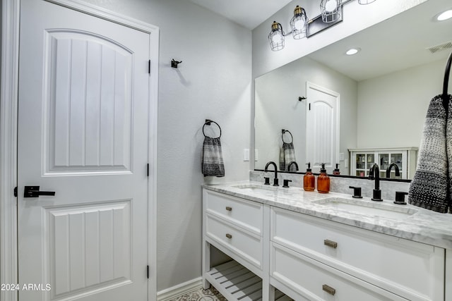 bathroom with vanity