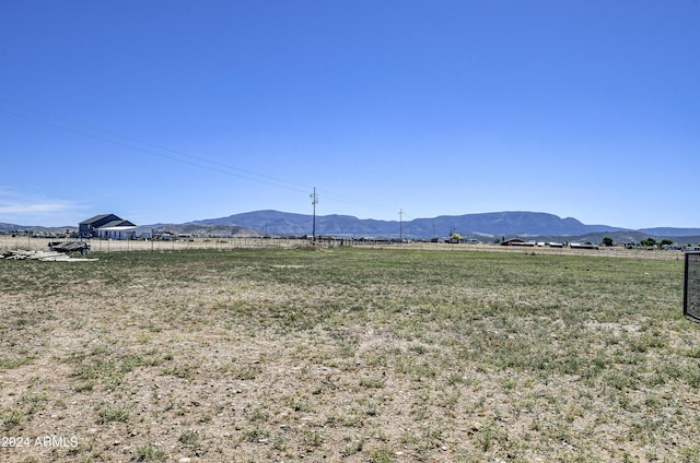 mountain view with a rural view