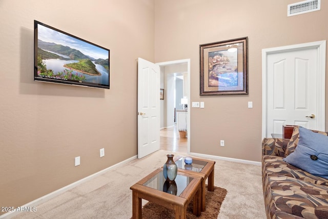 4462 E Dale Ln, Cave Creek, AZ 85331 - living area with light colored carpet and baseboards