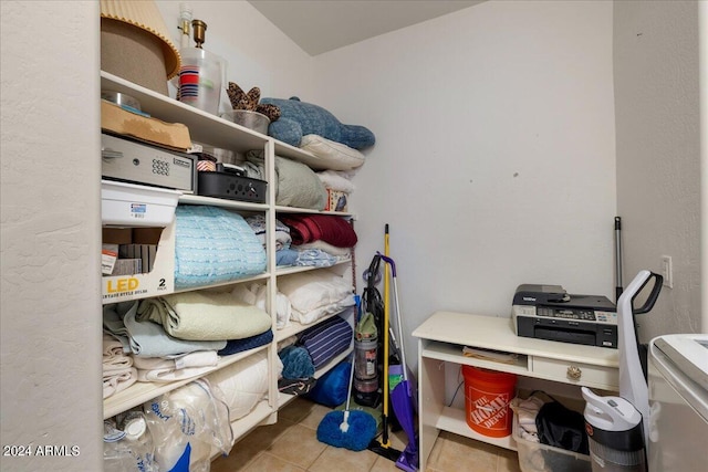 view of storage room