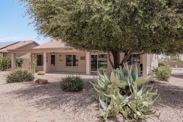 3582 N 160th Ave, Goodyear, AZ 85395 - view of front of house with stucco siding and a tile roof