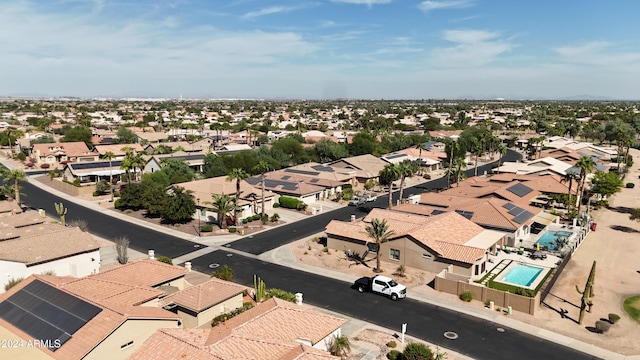 3582 N 160th Ave, Goodyear, AZ 85395 - aerial perspective of suburban area featuring a pool