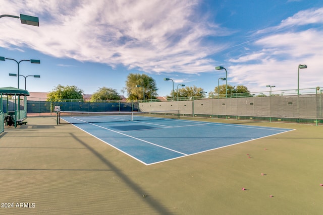 view of sport court featuring basketball court