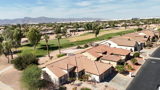 aerial view featuring a mountain view