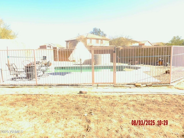 view of pool featuring a fenced in pool, a patio, and fence