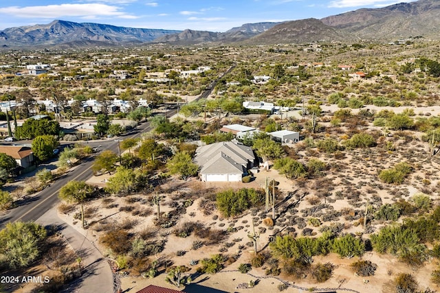 bird's eye view featuring a mountain view