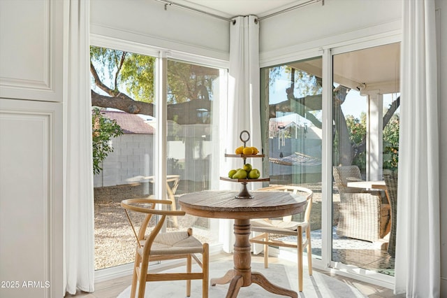 view of sunroom / solarium