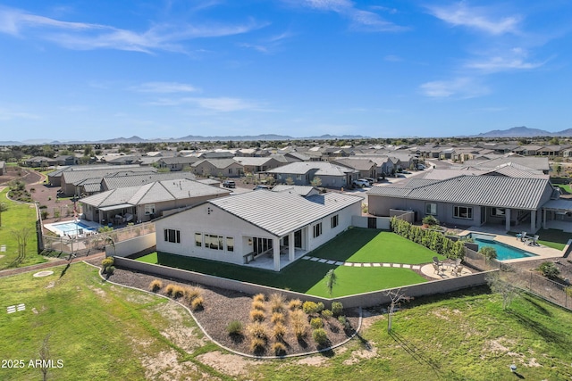 birds eye view of property featuring a residential view