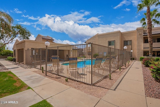 view of pool with a patio