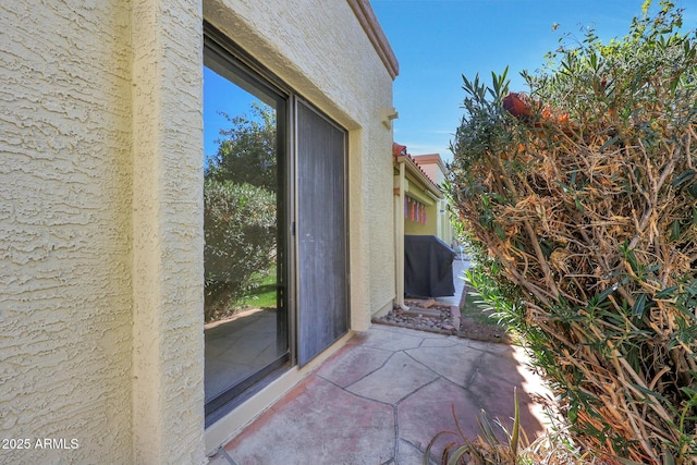 exterior space with a patio area