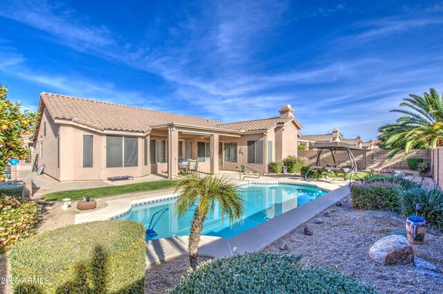 view of pool with a patio