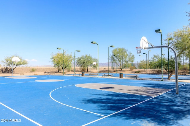 view of basketball court