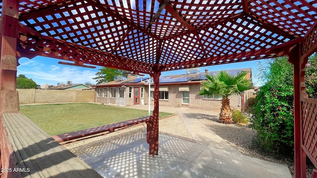 view of patio / terrace with a fenced backyard