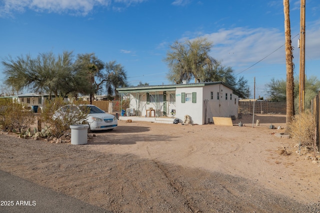 view of front of home