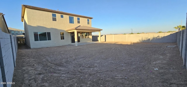 view of back of property