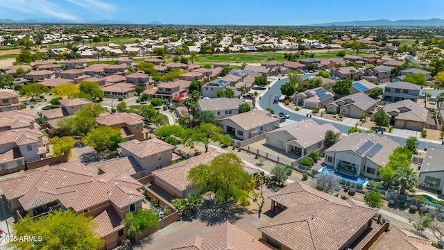 bird's eye view with a residential view