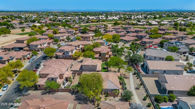 drone / aerial view featuring a residential view