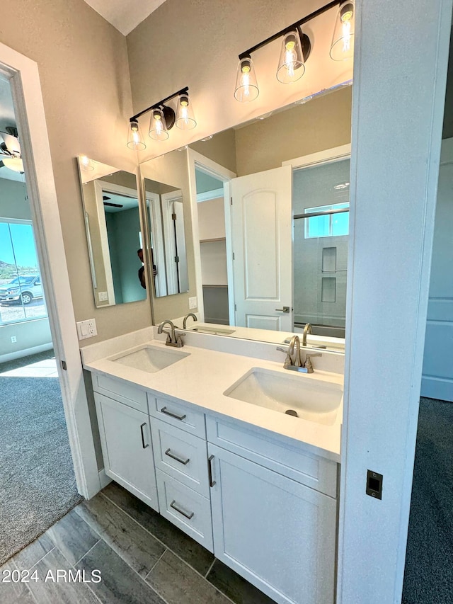 bathroom with vanity