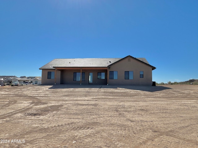 view of rear view of property