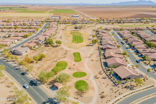 aerial view featuring a mountain view