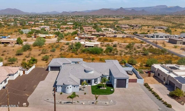 aerial view featuring a mountain view